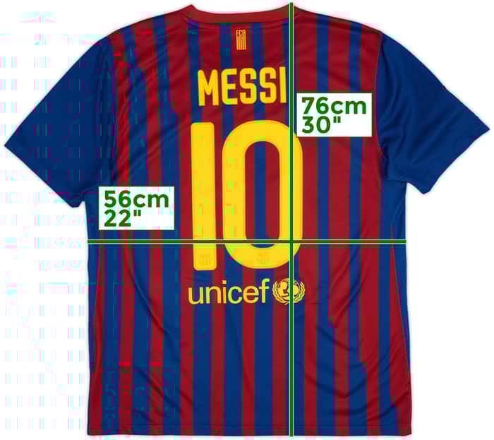 2011-12 Barcelona Home Shirt Messi #10 - 6/10 - (L)