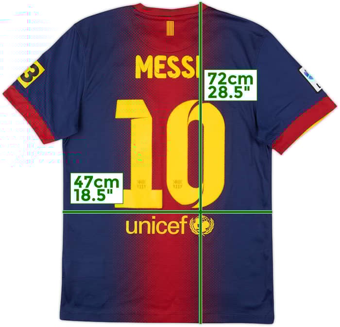 2012-13 Barcelona Home Shirt Messi #10 - 5/10 - (S)