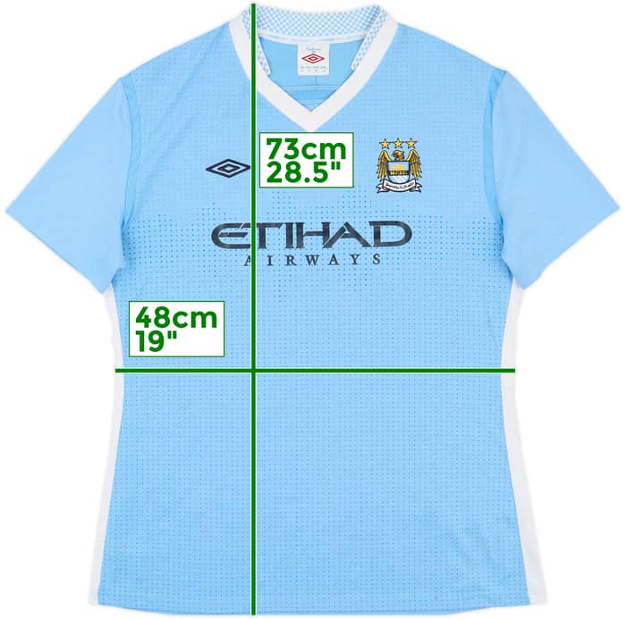 2011-12 Manchester City Home Shirt - 7/10 - (Women's M)