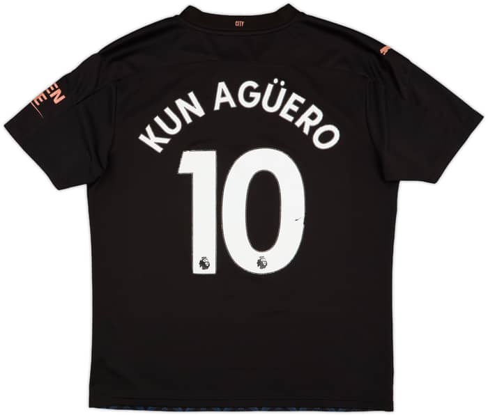 2020-21 Manchester City Away Shirt Kun Aguero #10 - 6/10 - (L)
