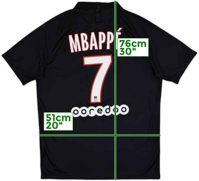 2019-20 Paris Saint-Germain Fourth Shirt Mbappe #7 - 5/10 - (L)