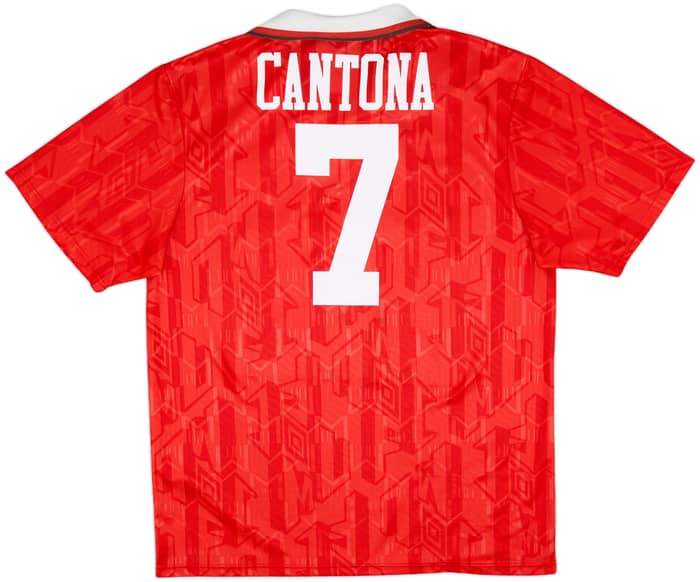 1992-94 Manchester United Home Shirt Cantona #7 - 9/10 - (XL)