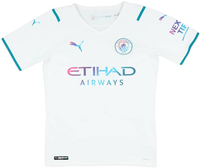 2021-22 Manchester City Authentic Away Shirt De Bruyne #17 - 10/10 - (S)