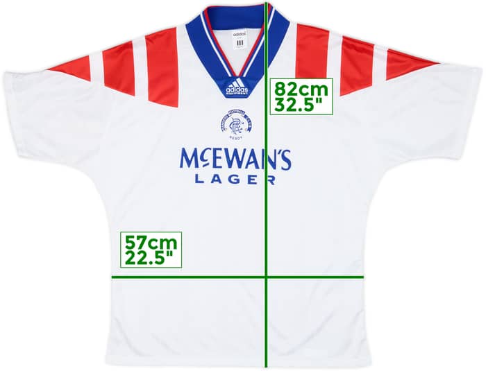 1992-93 Rangers Away Shirt - 9/10 - (L/XL)