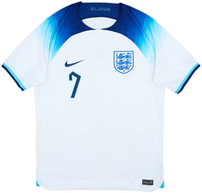 2022-23 England Home Shirt Grealish #7 - 6/10 - (M)