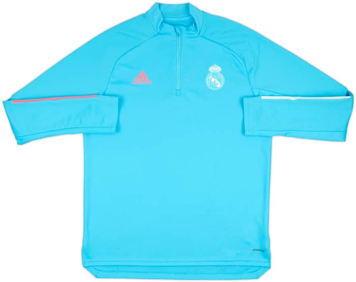 2021-22 Real Madrid adidas 1/4 Zip Drill Top - 8/10 - (L)