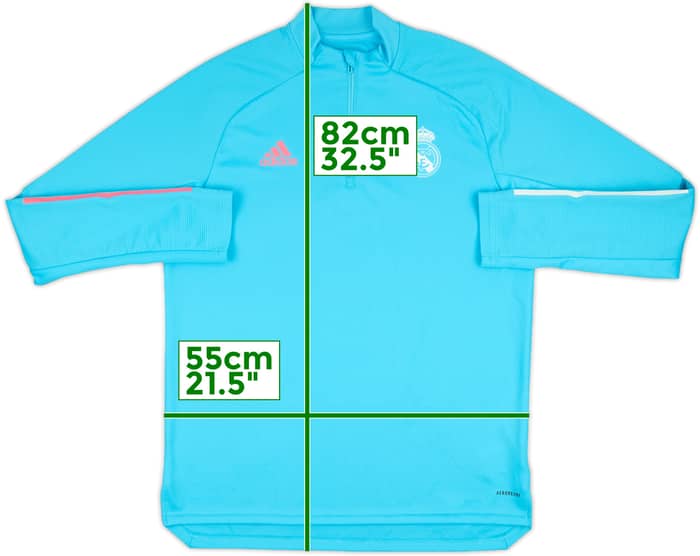 2021-22 Real Madrid adidas 1/4 Zip Drill Top - 8/10 - (L)