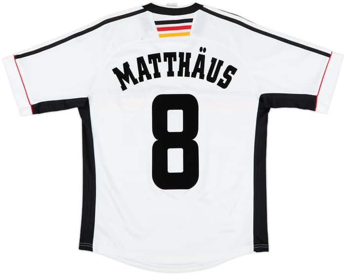 1998-00 Germany Home Shirt Matthaus #8 - 6/10 - (XL.Boys)