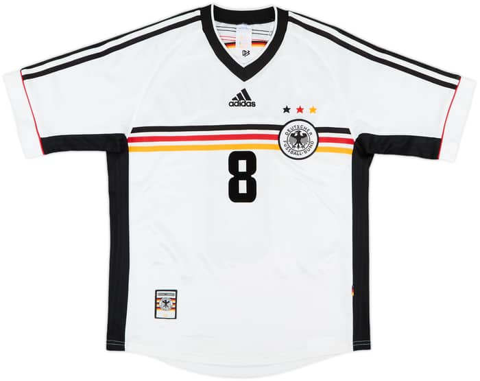 1998-00 Germany Home Shirt Matthaus #8 - 6/10 - (XL.Boys)
