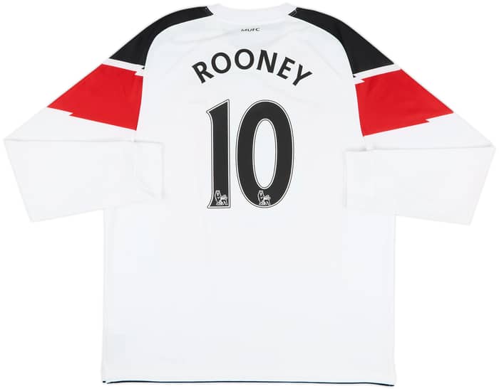 2010-12 Manchester United Away L/S Shirt Rooney #10 - 6/10 - (XL)