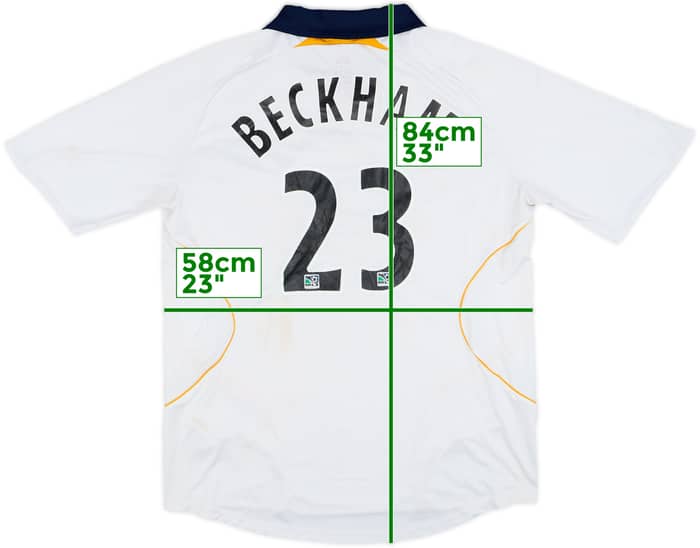 2007-08 LA Galaxy Home Shirt Beckham #23 - 4/10 - (XL)