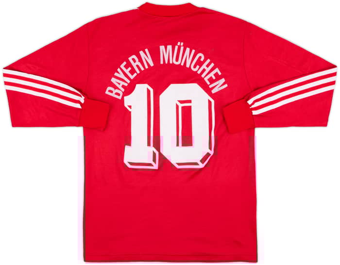 1989-91 Bayern Munich Home L/S Shirt #10 - 5/10 - (S)