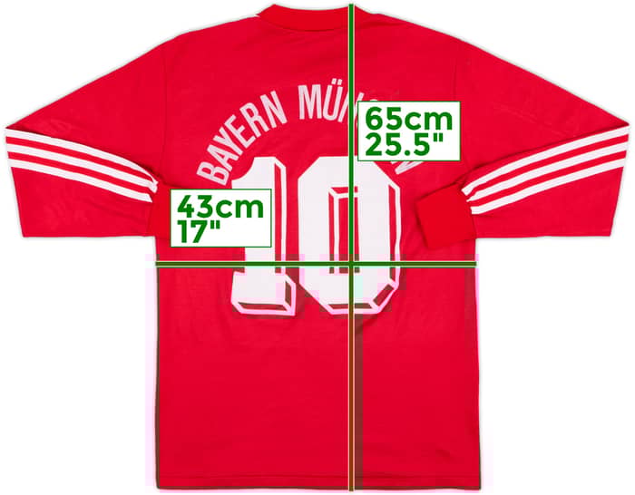 1989-91 Bayern Munich Home L/S Shirt #10 - 5/10 - (S)