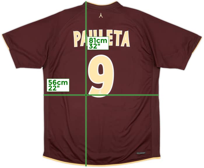 2006-07 Paris Saint-Germain Away Shirt Pauleta #9 - 8/10 - (L)