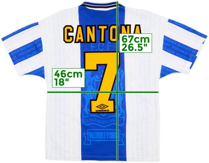 1994-96 Manchester United Third Shirt Cantona #7 - 8/10 - (Y)