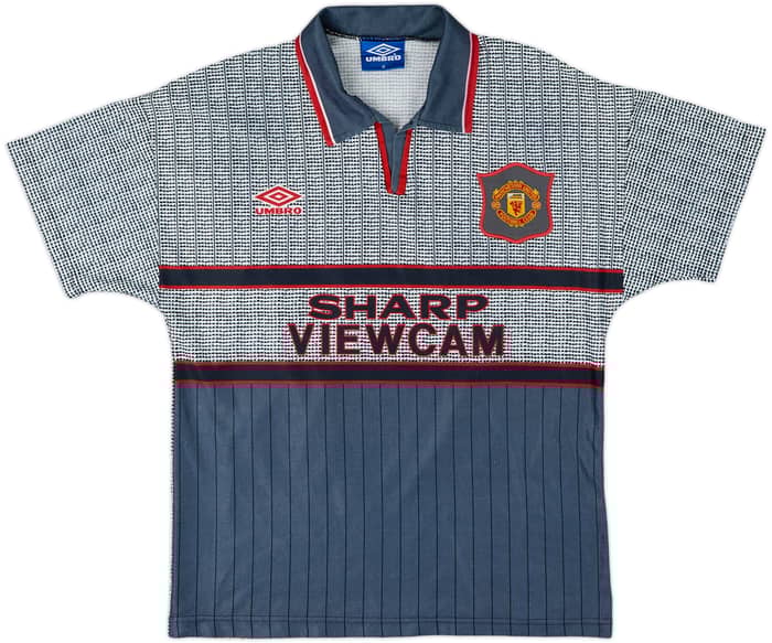 1995-96 Manchester United Away Shirt Cantona #7 - 8/10 - (M)