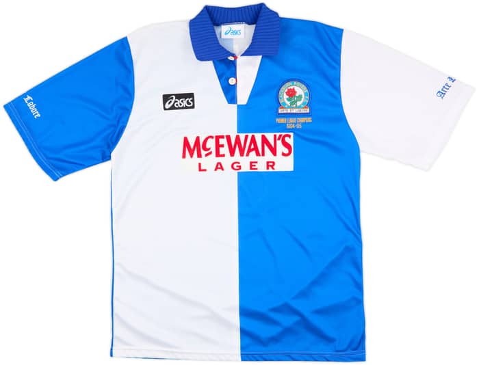 1994-95 Blackburn Rovers 'Champions' Home Shirt Shearer #9 - 10/10 - (L)