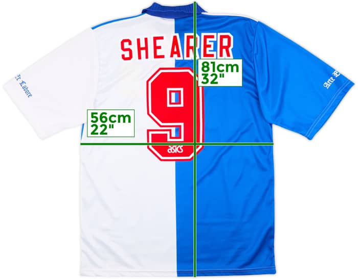 1994-95 Blackburn Rovers 'Champions' Home Shirt Shearer #9 - 10/10 - (L)