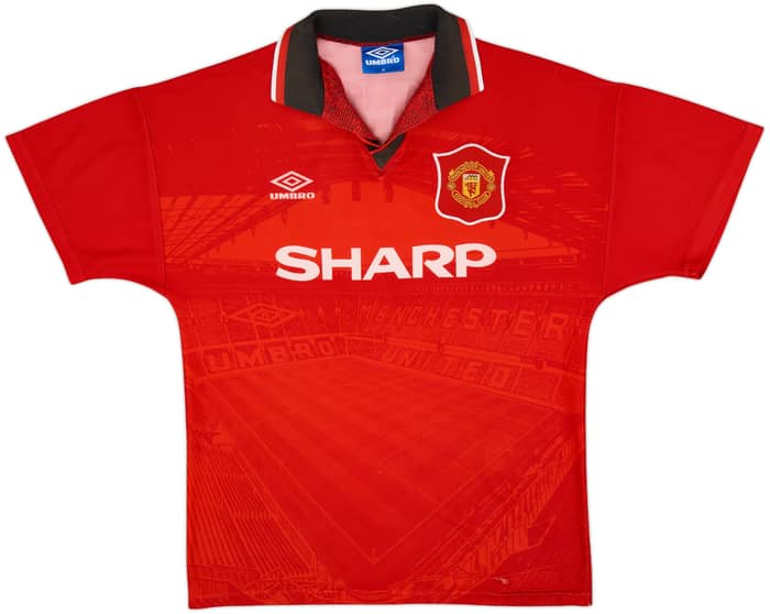 1994-96 Manchester United Home Shirt Cantona #7 - 4/10 - (M)