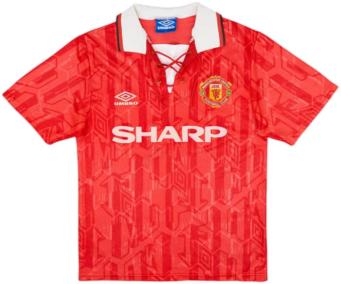 1992-94 Manchester United Home Shirt #11 - 6/10 - (S)