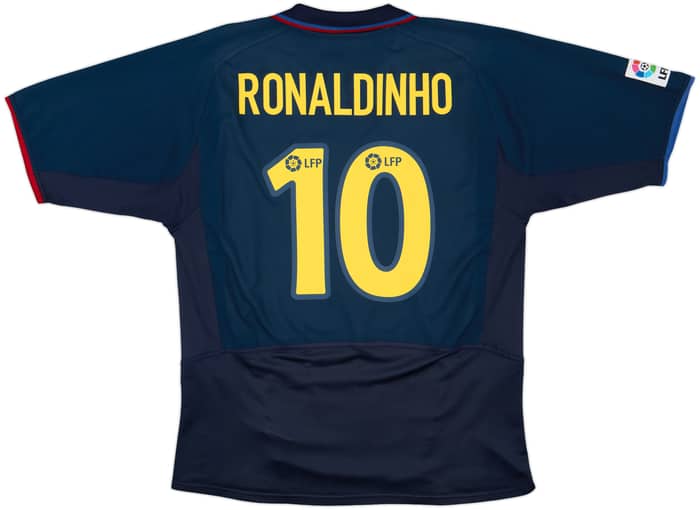 2003-04 Barcelona Third Shirt Ronaldinho #10 - 8/10 - (L)
