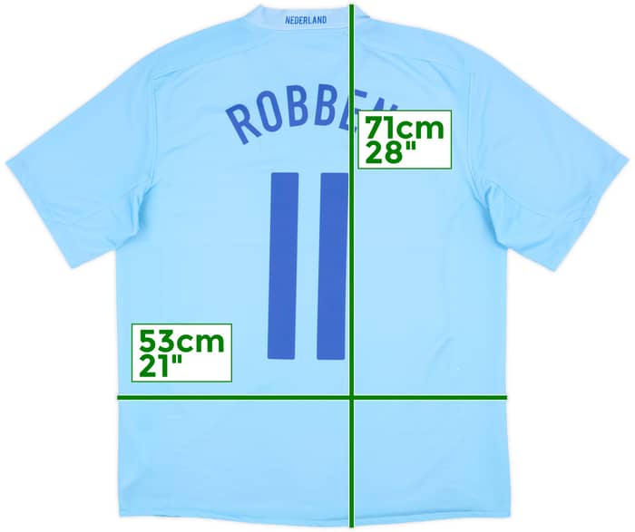 2008-10 Netherlands Away Shirt Robben #11 - 6/10 - (M)