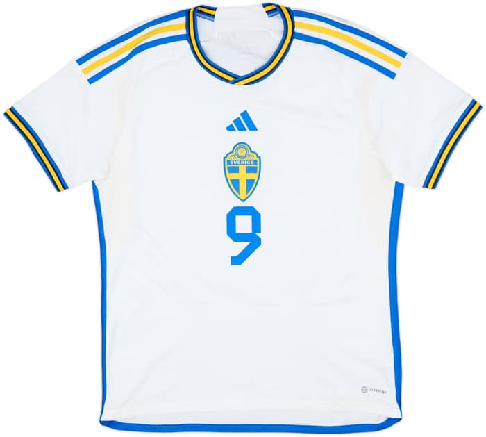 2022-23 Sweden Away Shirt Isak #9 - 8/10 - (L)