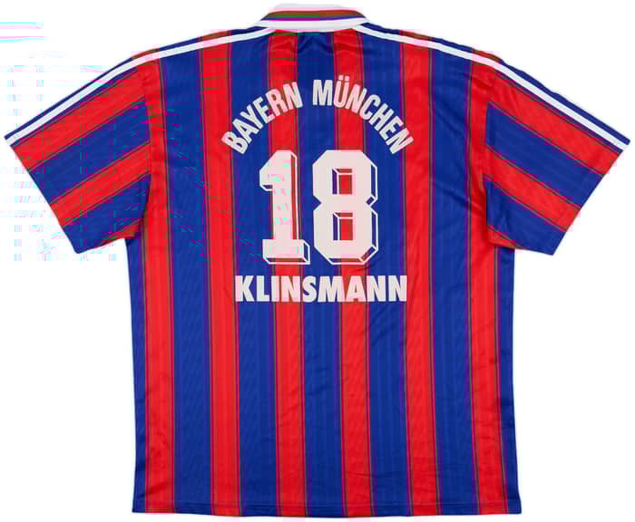 1995-97 Bayern Munich Home Shirt Klinsmann #18 - 6/10 - (XL)