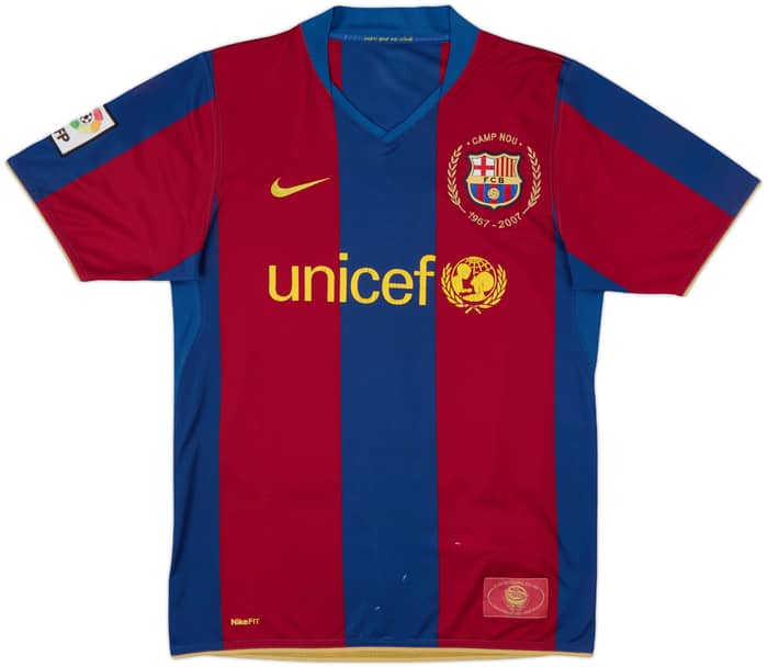 2007-08 Barcelona Home Shirt Ronaldinho #10 - 6/10 - (S)