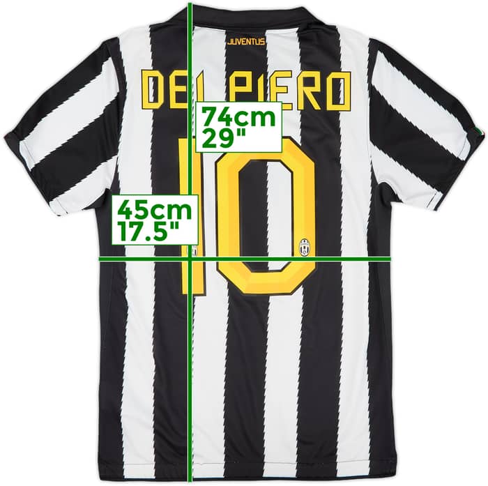 2010-11 Juventus Home Shirt Del Piero #10 - 6/10 - (S)