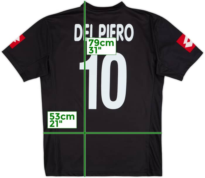 2001-02 Juventus Away Shirt Del Piero #10 - 7/10 - (L)