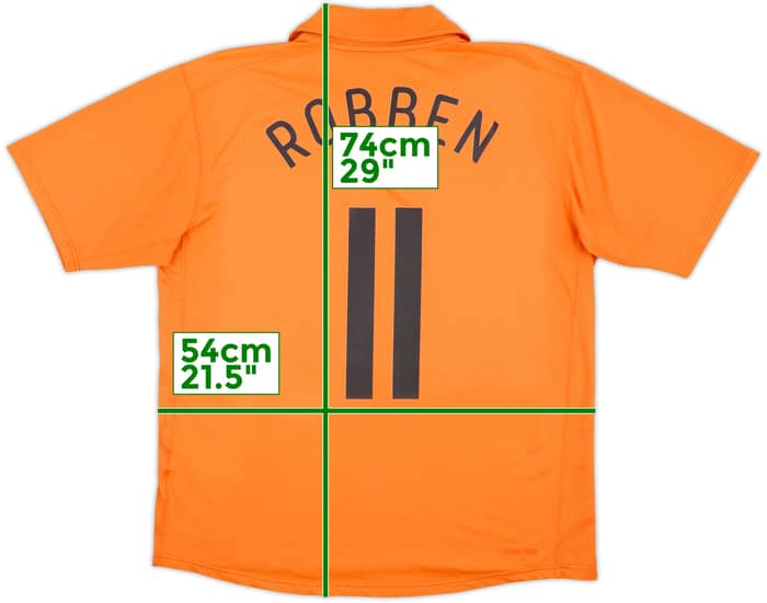 2006-08 Netherlands Home Shirt Robben #11 - 7/10 - (L)