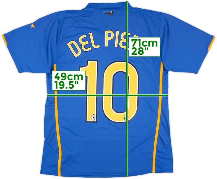 2007-08 Juventus Away Shirt Del Piero #10 - 5/10 - (M)