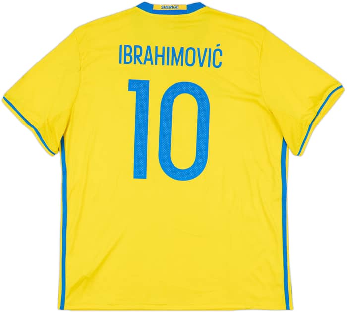 2016-17 Sweden Home Shirt Ibrahimovic #10 - 6/10 - (XL)
