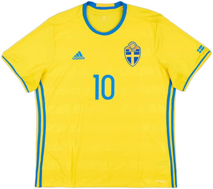 2016-17 Sweden Home Shirt Ibrahimovic #10 - 6/10 - (XL)