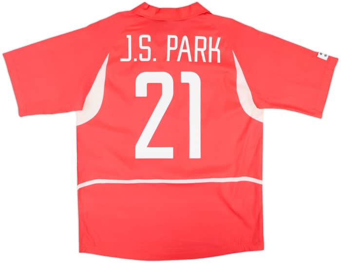 2002-03 South Korea Home Shirt J.S.Park #21 - 10/10 - (M)