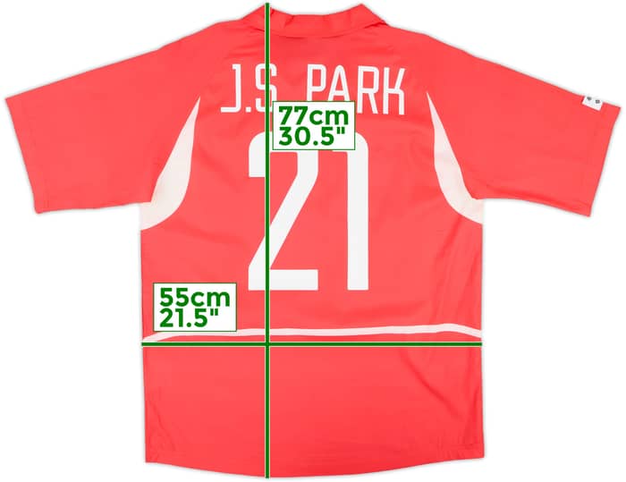 2002-03 South Korea Home Shirt J.S.Park #21 - 10/10 - (M)