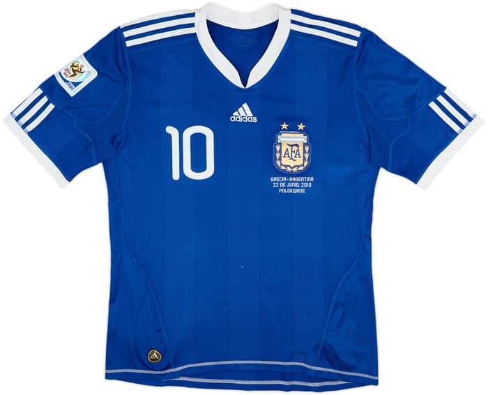 2010-11 Argentina Away Shirt Messi #10 - 5/10 - (M)