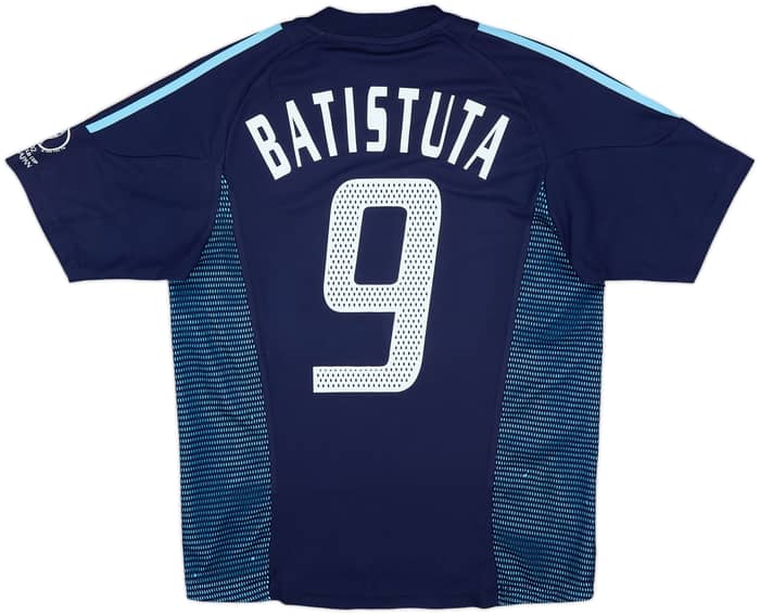 Camiseta de visitante de Argentina 2002-04 Batistuta #9 - 7/10 - (S)