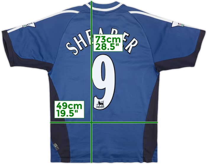 2001-02 Newcastle Away Shirt Shearer #9 - 9/10 - (S)