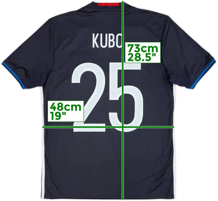 2016-17 Japan Home Shirt Kubo #25 - 8/10 - (M)