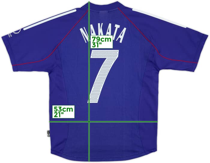 2002-04 Japan vs. Russia Home Shirt Nakata #7 - 9/10 - (L)