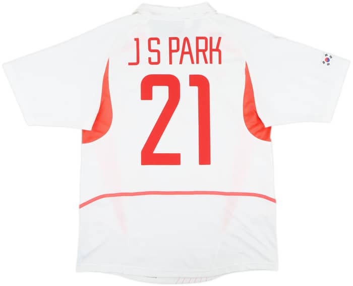 2002-03 South Korea Away Shirt J S Park #21 - 8/10 - (L)