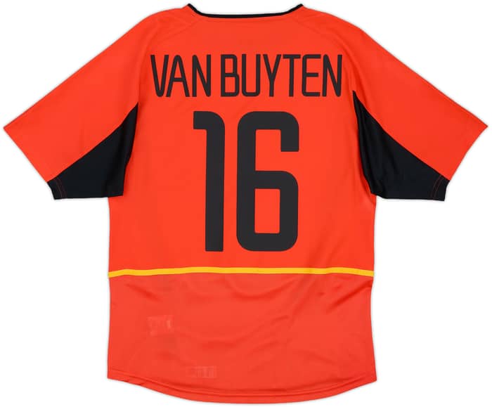2002-04 Belgium Home Shirt Van Buyten #16 - 9/10 - (S)