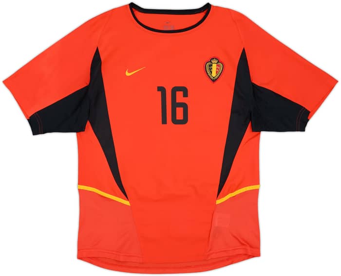 2002-04 Belgium Home Shirt Van Buyten #16 - 9/10 - (S)