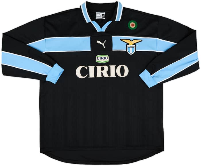1998-99 Lazio Player Issue Away L/S Shirt Nedved #18 - 7/10 - (XXL)