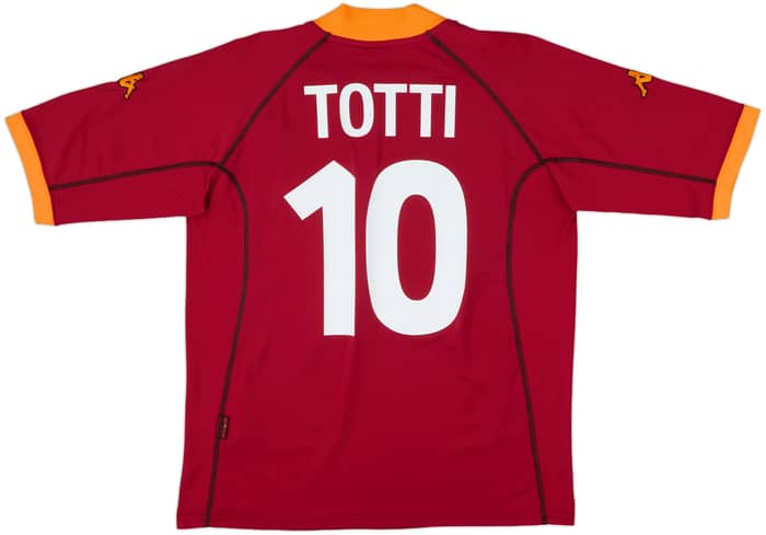 2001-02 Roma Home Shirt Totti #10 - 6/10 - (XXL)