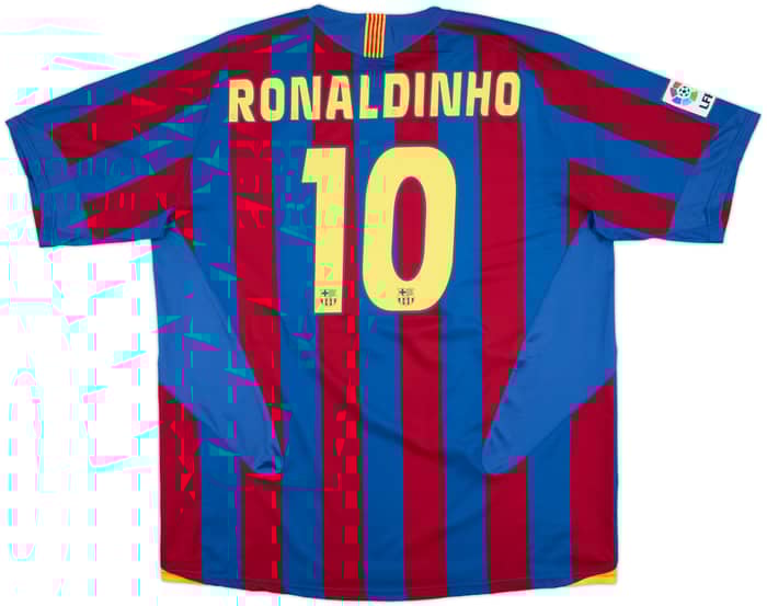 2004-05 Barcelona Home Shirt Ronaldinho #10 - 8/10 - (3XL)