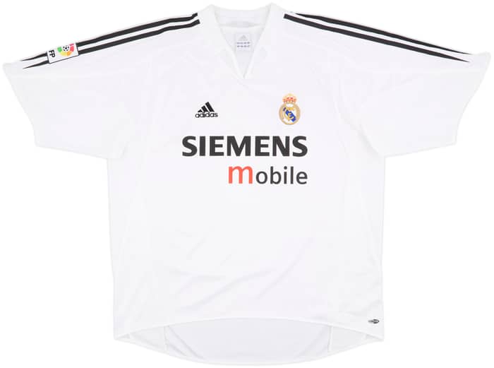 2004-05 Real Madrid Home Shirt Zidane #5 - 9/10 - (XL)