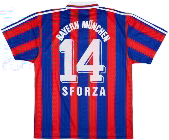 1995-97 Bayern Munich Home Shirt Sforza #14 - 8/10 - (L)